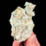 Calcite with copper minerals from Mesa County, Colorado