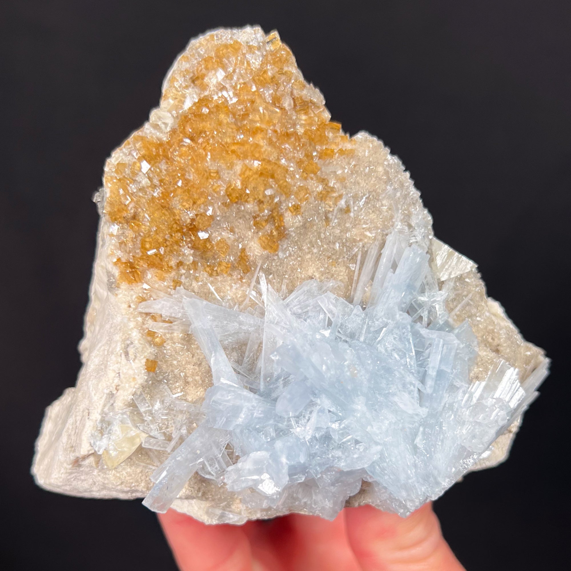 Celestite, Fluorite and Calcite Crystal Specimen from Ohio