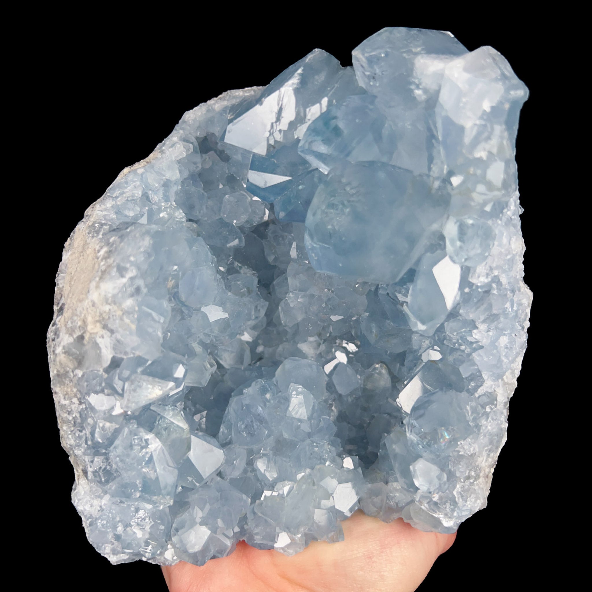 Blue Celestite Crystal Geode For Sale Unearthed Store