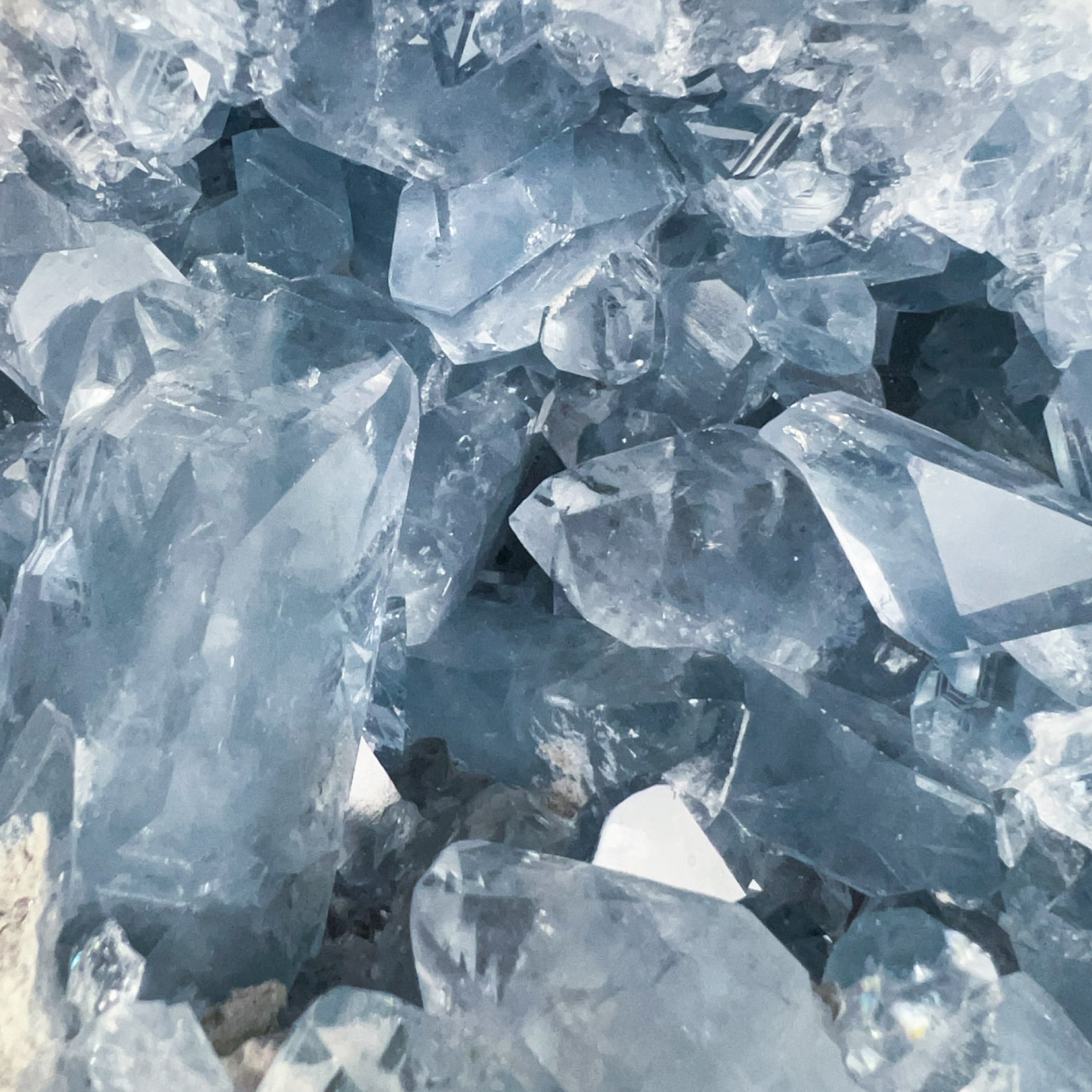 Blue Crystals of Celestine