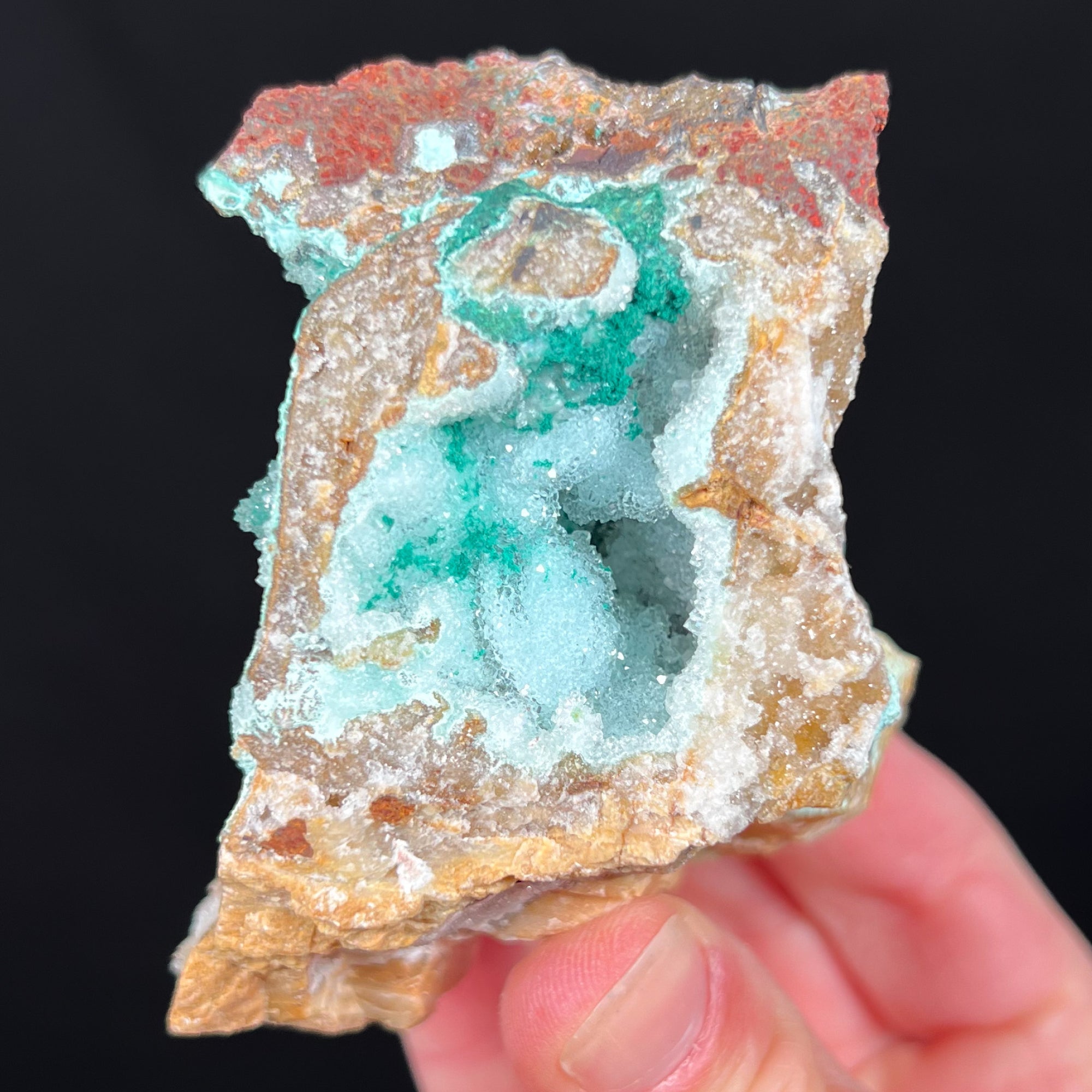 Chrysocolla with Quartz and Atacamite
