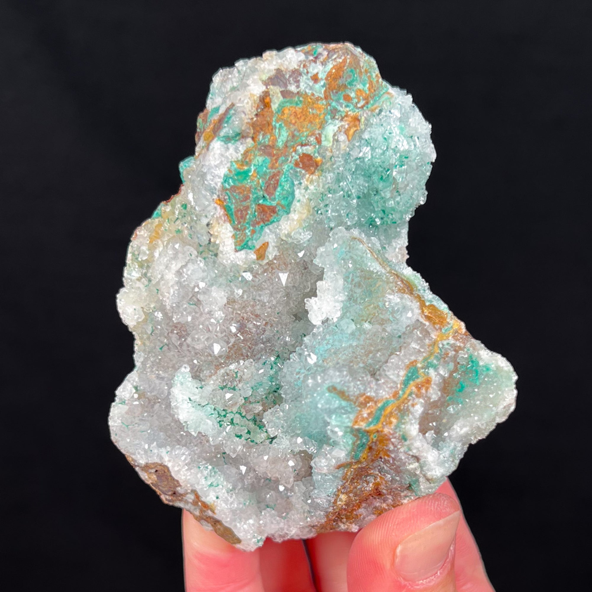 Chrysocolla with Drusy Quartz and Atacamite