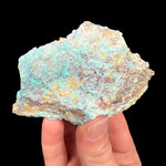 Back side of Chrysocolla with Wulfenite specimen