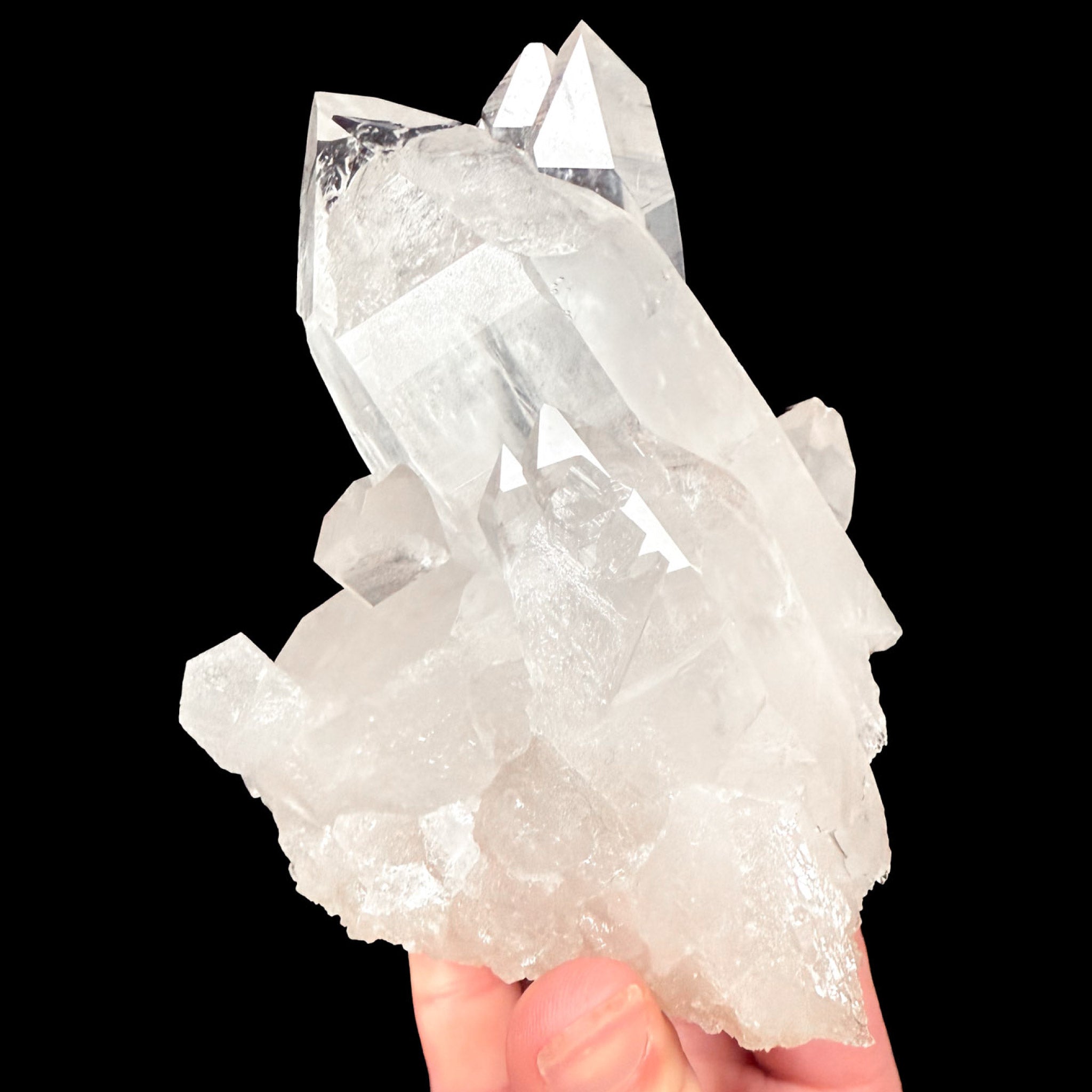 Clear Quartz crystal cluster from Brazil