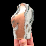 Copper in Quartz cut and polished specimen from Michigan