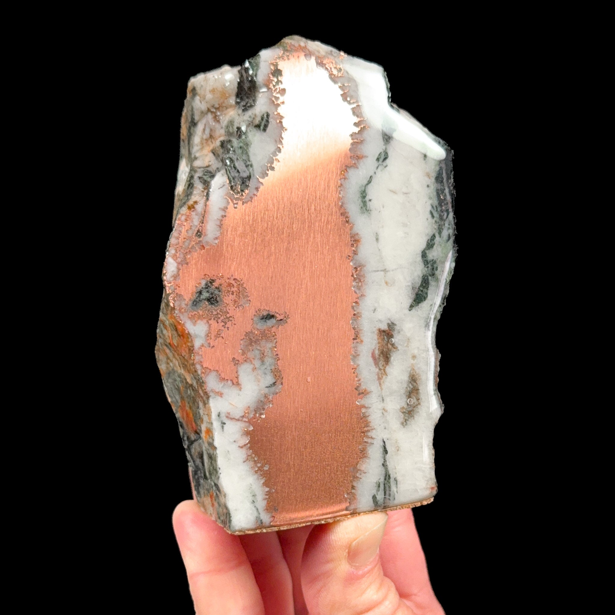 Copper and Quartz home decor specimen