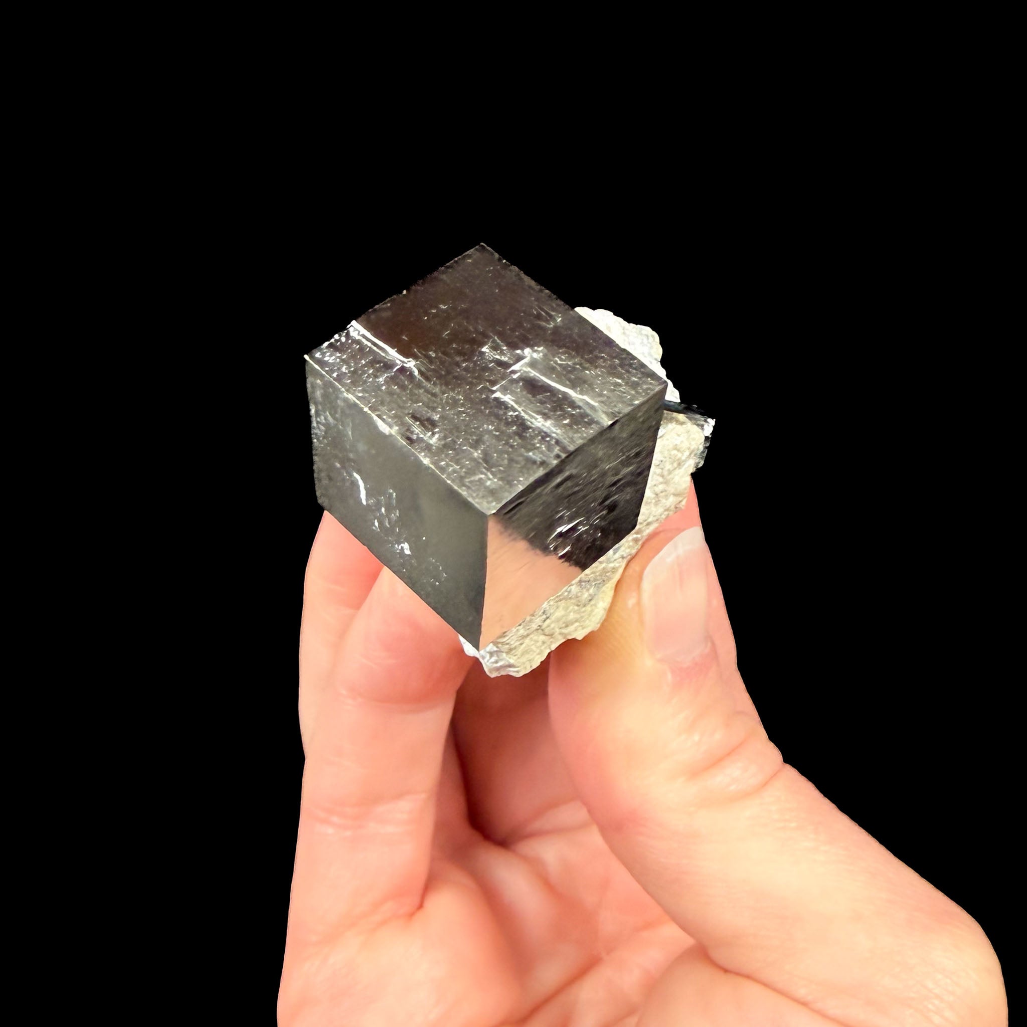 Pyrite cubes in matrix from Spain