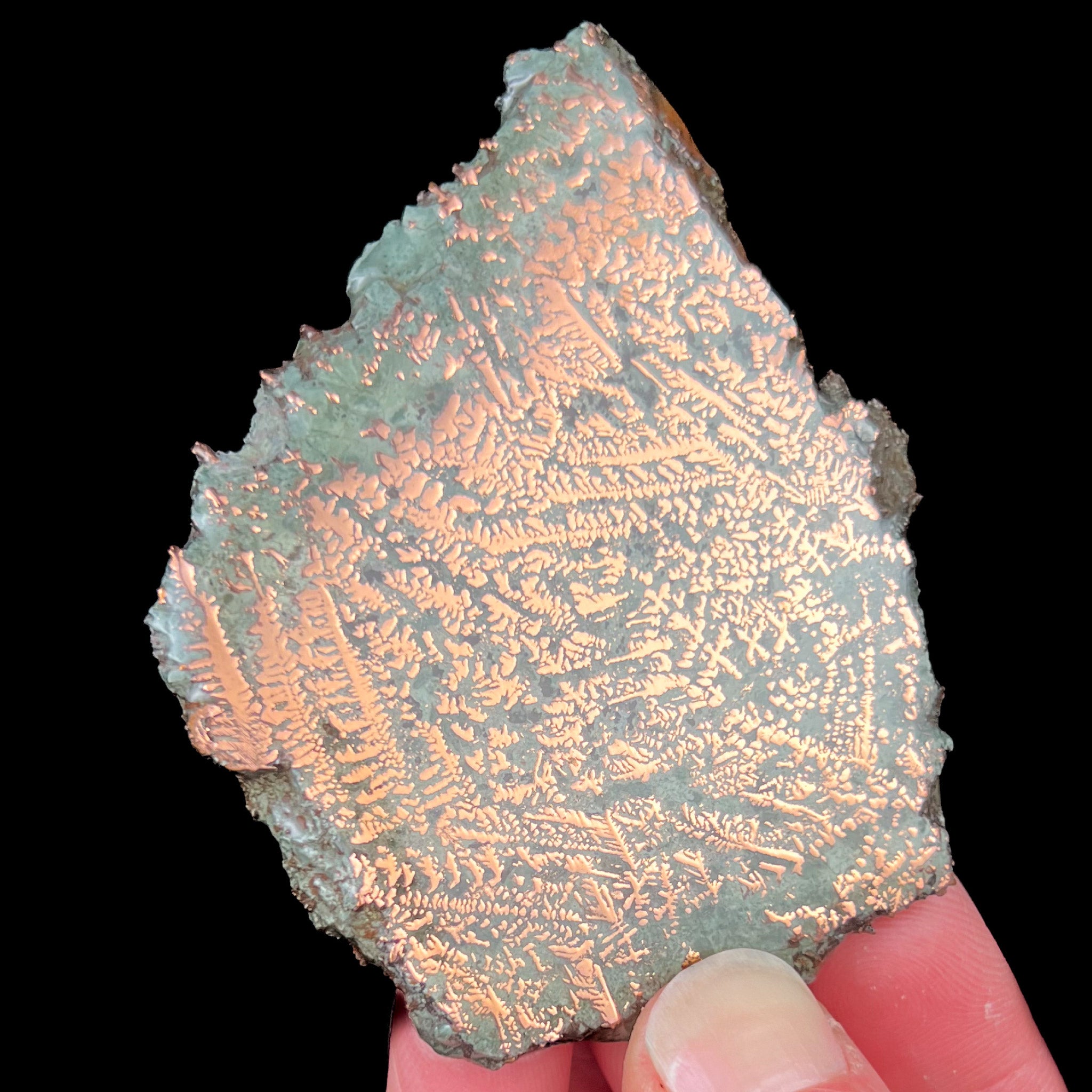 Phoenix Mine, Michigan Native Copper cut and polished slice