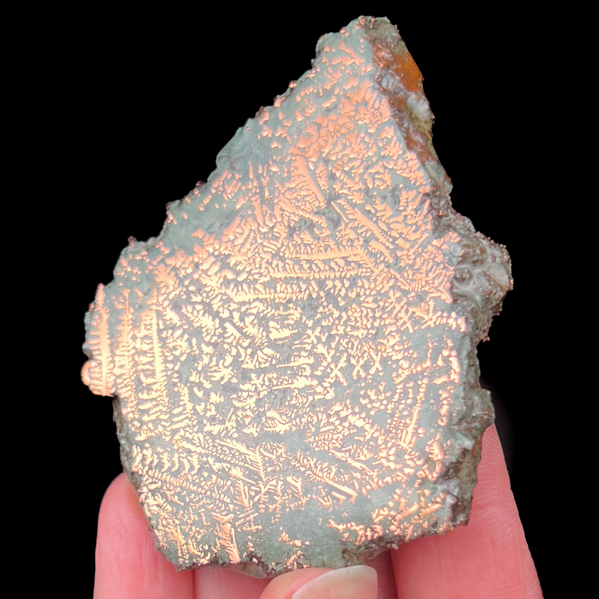 Phoenix Mine native copper stone slice