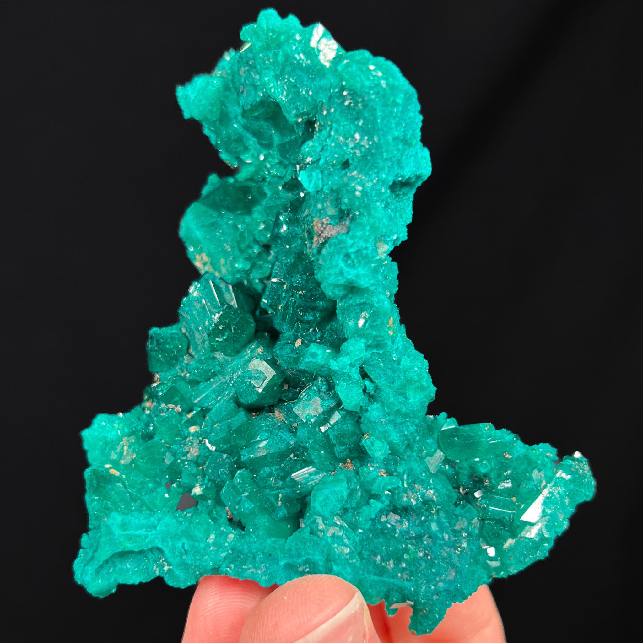 Large Dioptase Crystal Cluster
