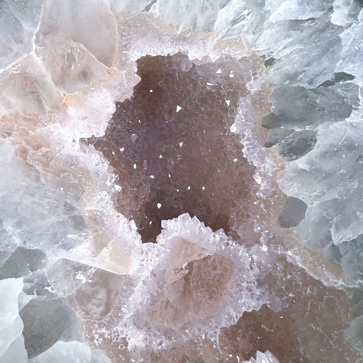 Close Up of Drusy Quartz Crystals