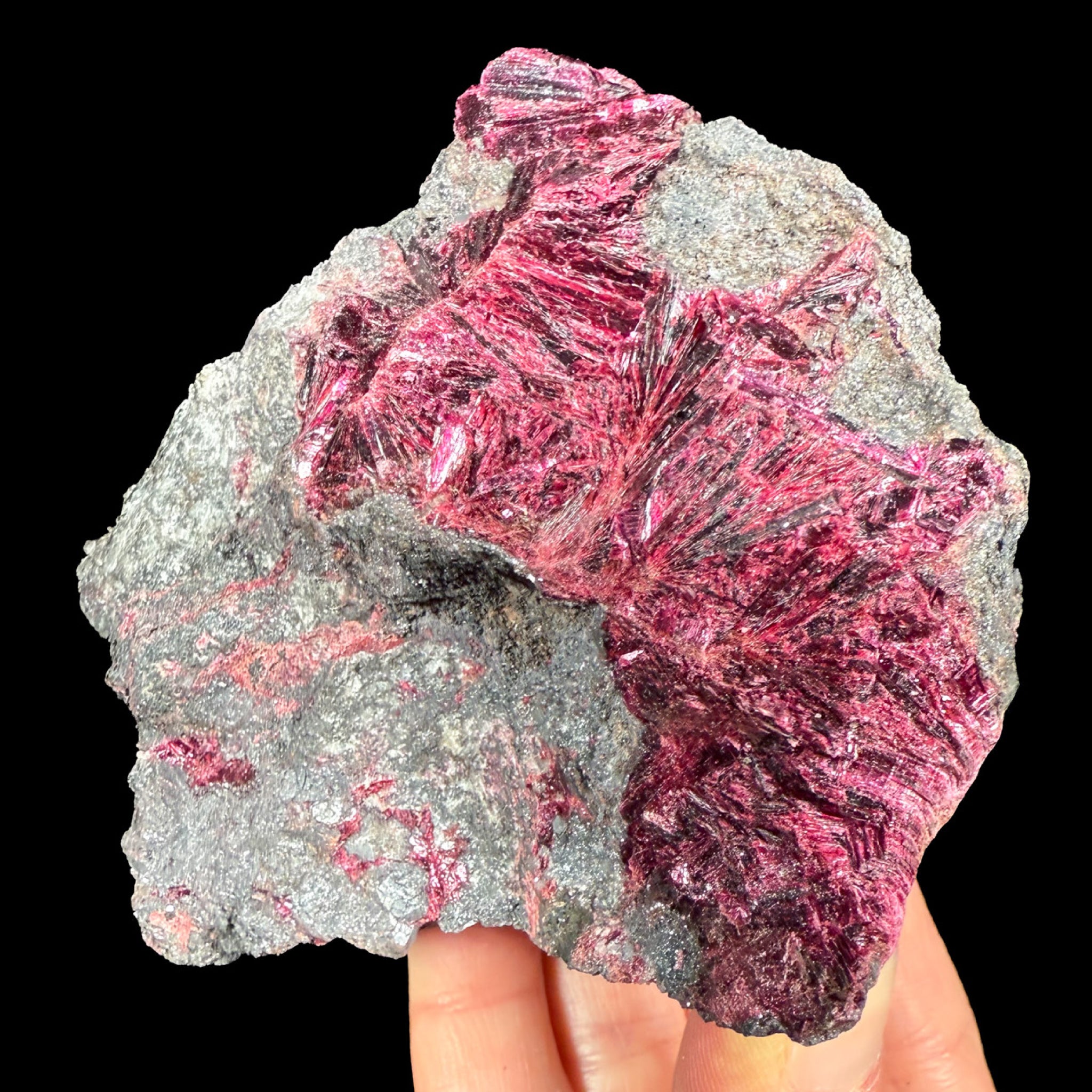 Erythrite crystal specimen from Morocco