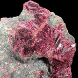 Close up of magenta colored Erythrite crystals