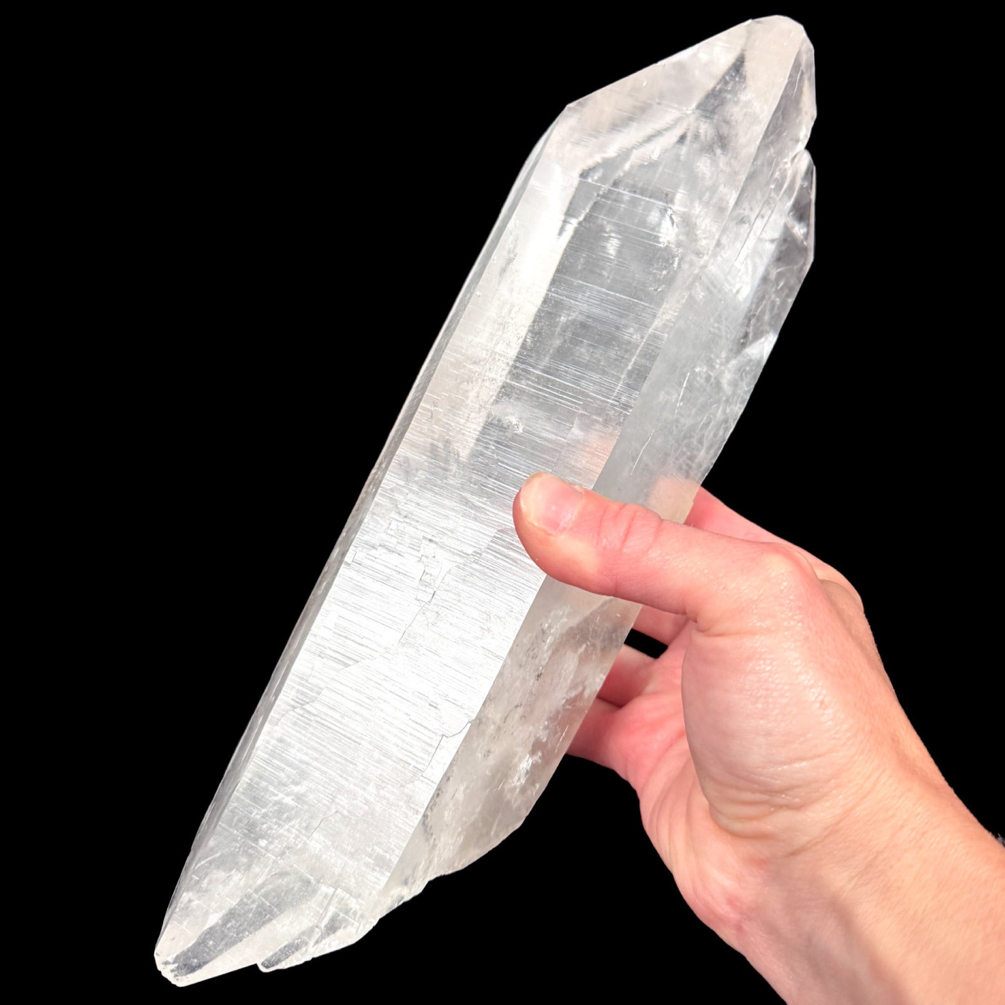Extra Large Double Terminated Clear Quartz Crystal
