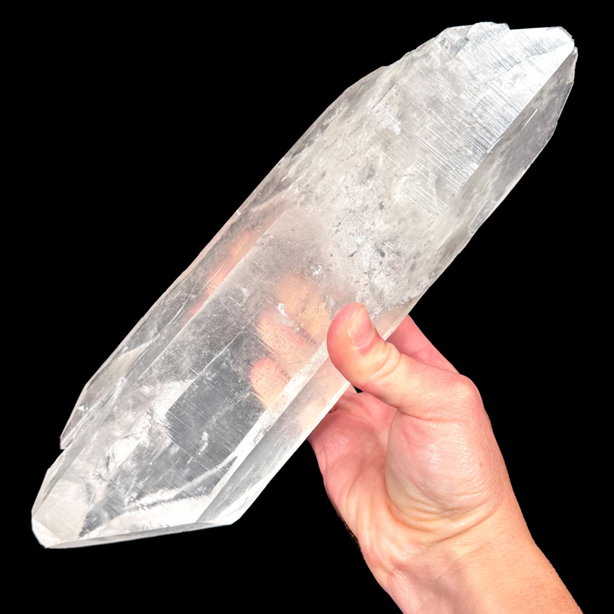 Double Terminated Clear Quartz Crystal Extra Large Size