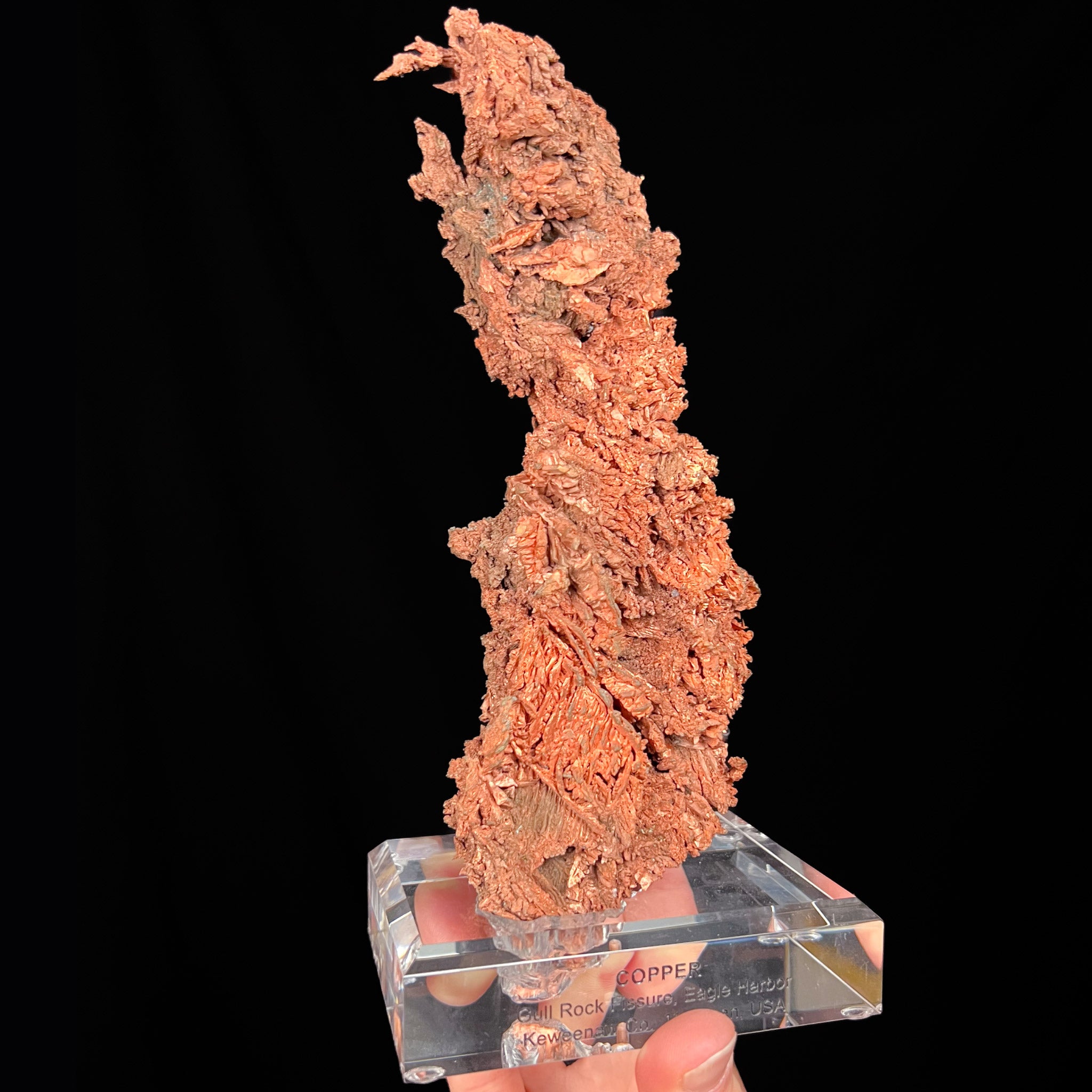 Extra Large Native Copper, Gull Rock Fissure, Eagle Harbor, Michigan