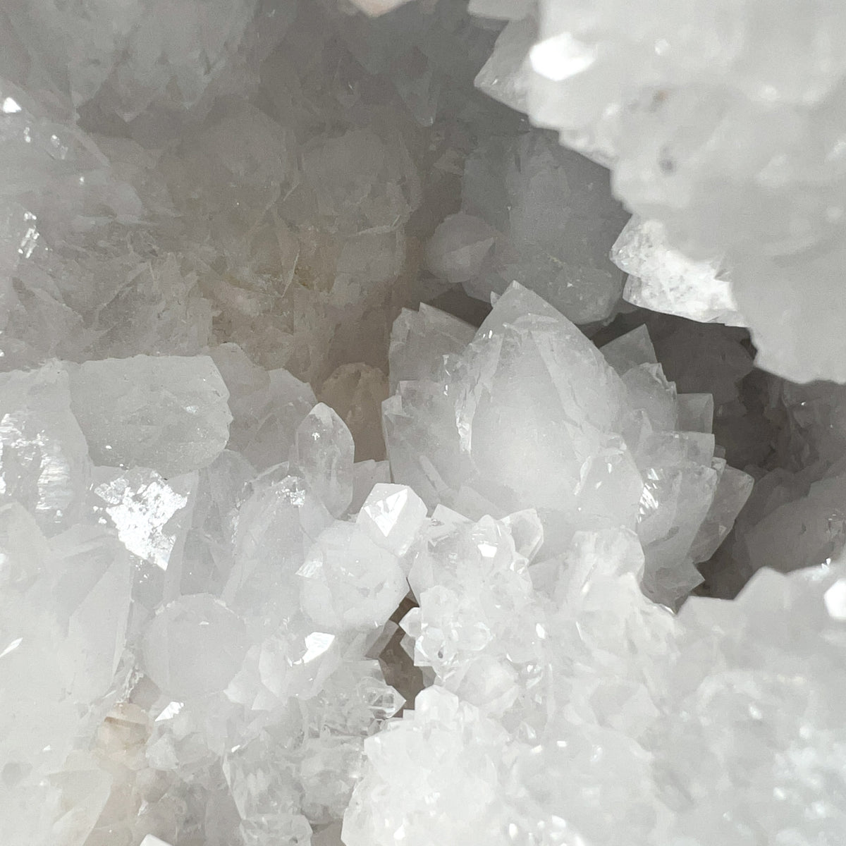 Large Quartz Crystals Inside of a Geode