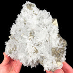 Quartz with Pyrite mineral specimen from Huanzala Mine, Peru