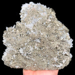 Back side of Pyrite and Quartz specimen