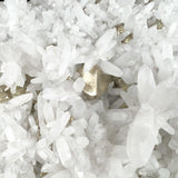 Close up of Pyrite with Quartz crystals from Peru