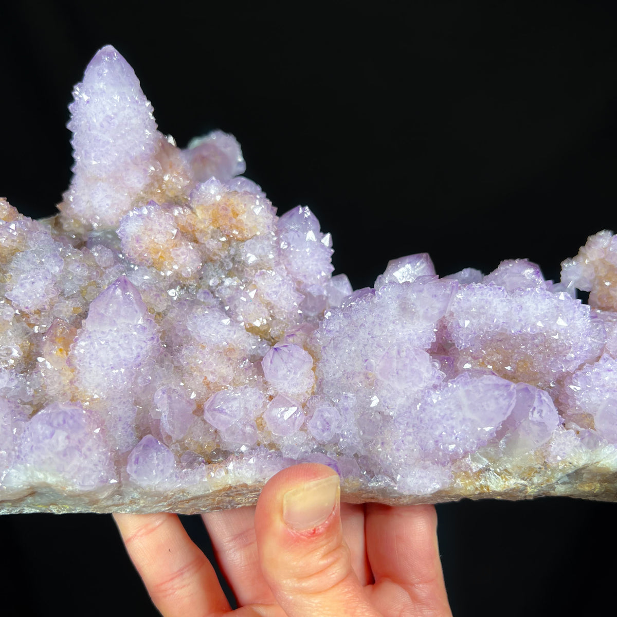 Close Up of Spirit Quartz Amethyst Crystals