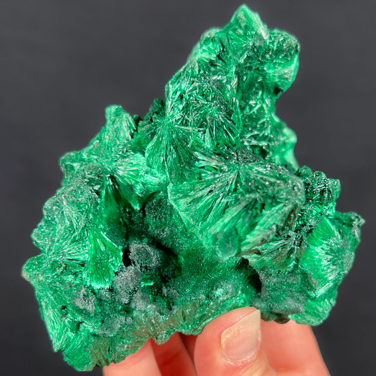 Raw Fibrous Malachite Mineral Specimen
