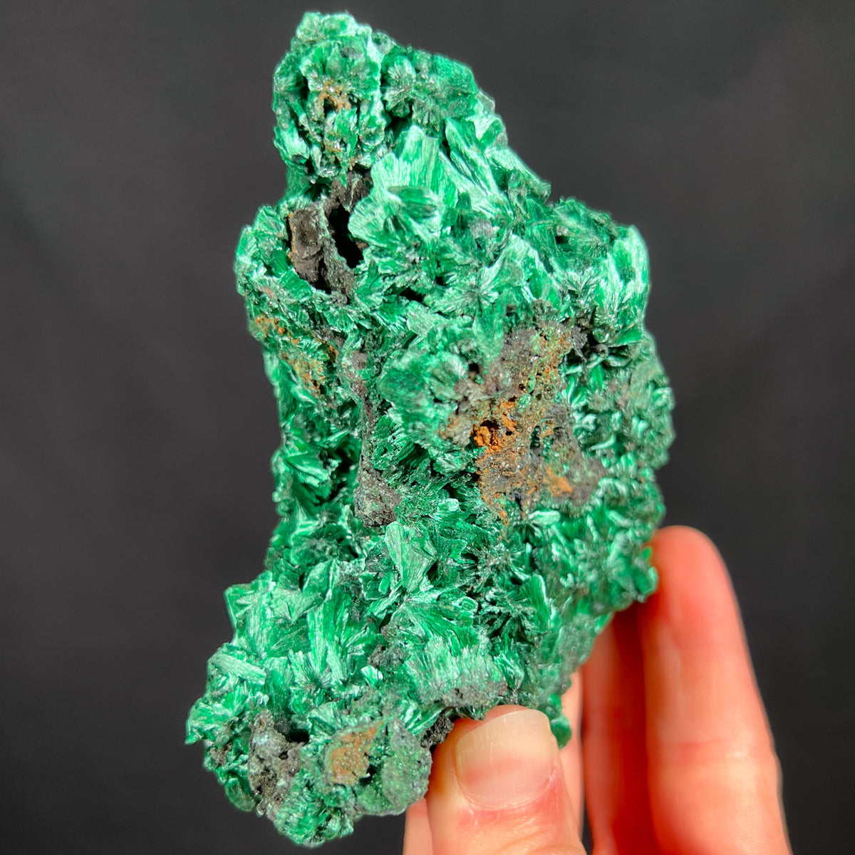 Side View Malachite Mineral Specimen