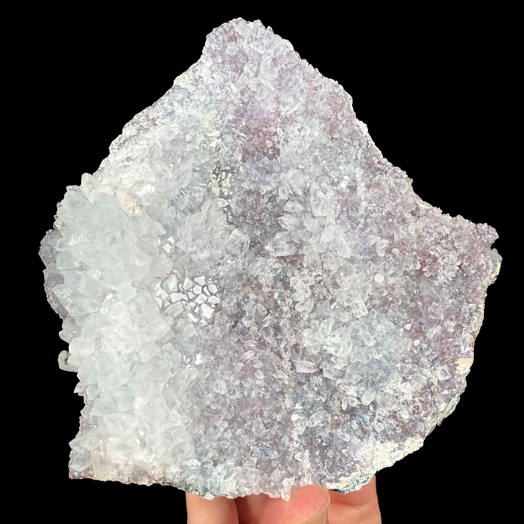 Flower Amethyst crystal plate from Brazil