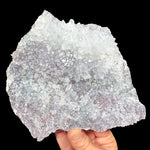 Quartz and Amethyst crystals on a "Flower Amethyst" stone from Brazil