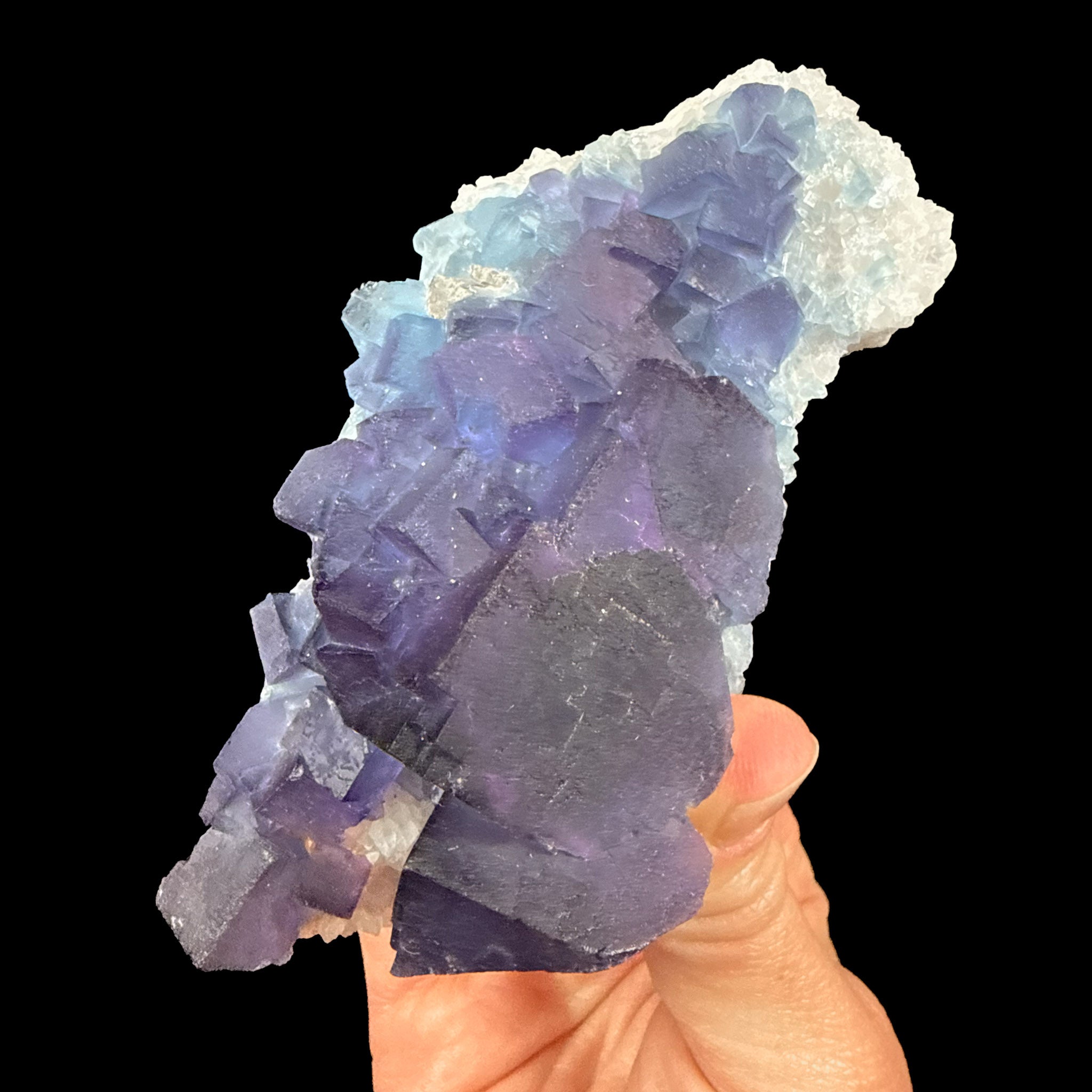 Fluorite and Quartz from Blanchard Mine, New Mexico, USA