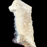 Quartz crystals on reverse side of Fluorite specimen