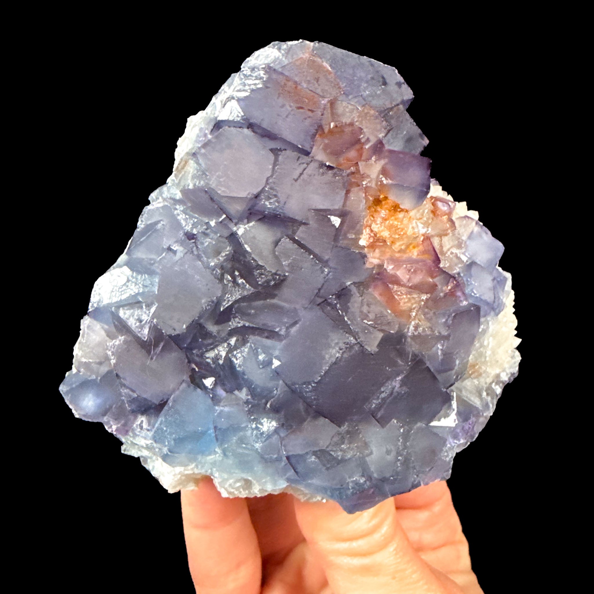 Purple Fluorite crystal cubes from New Mexico