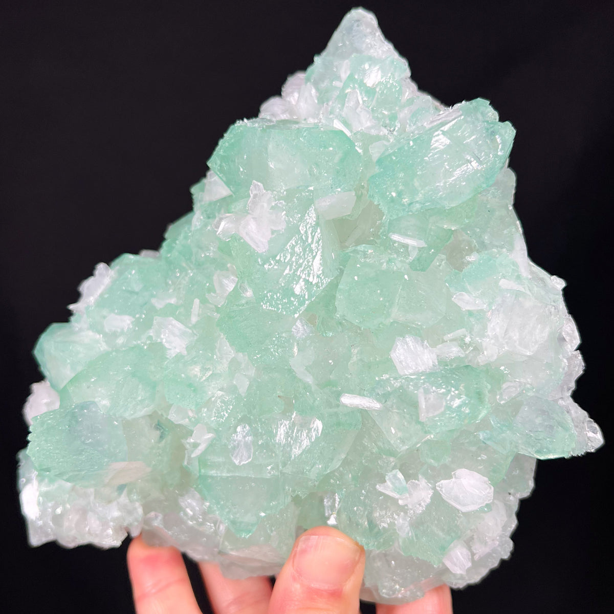 Natural Large Green Apophyllite Crystals