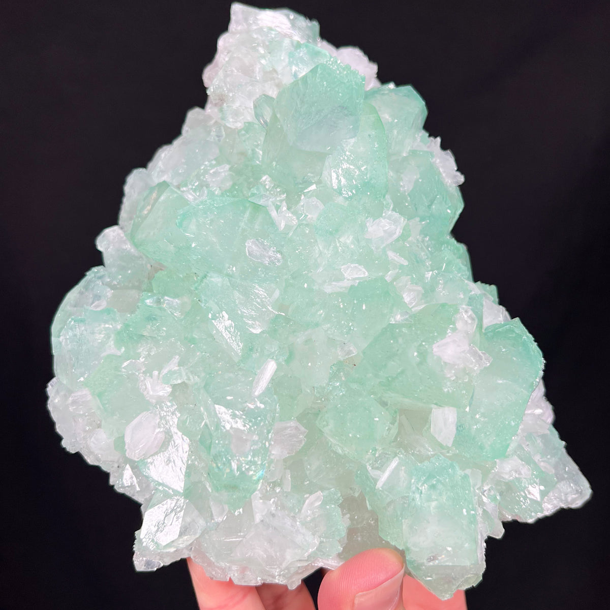 Large Emerald Green Apophyllite Crystals