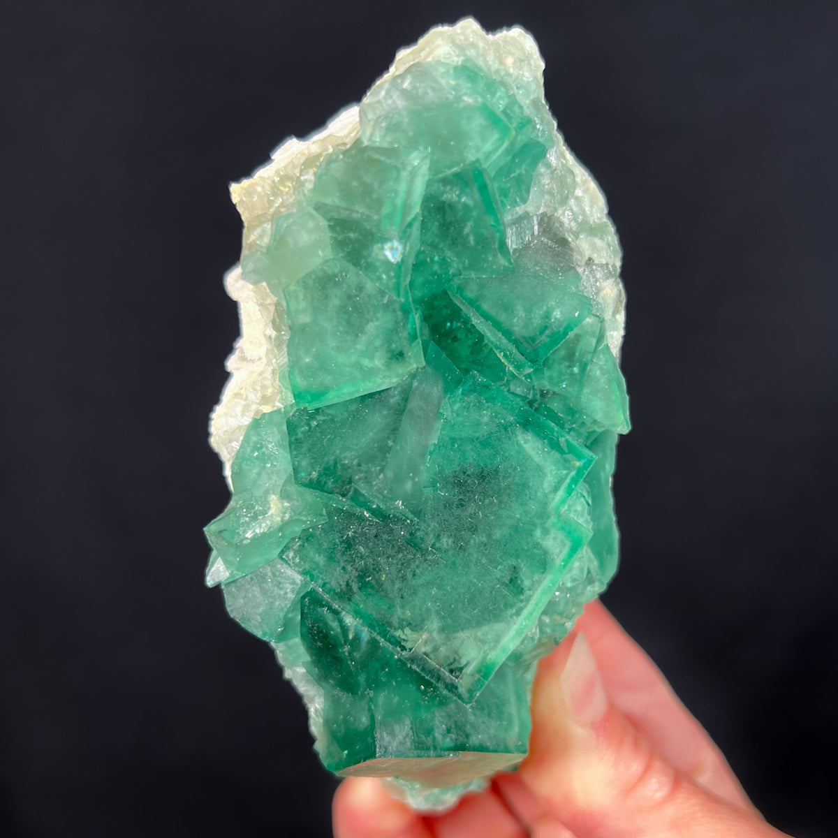 Green Fluorite Crystals