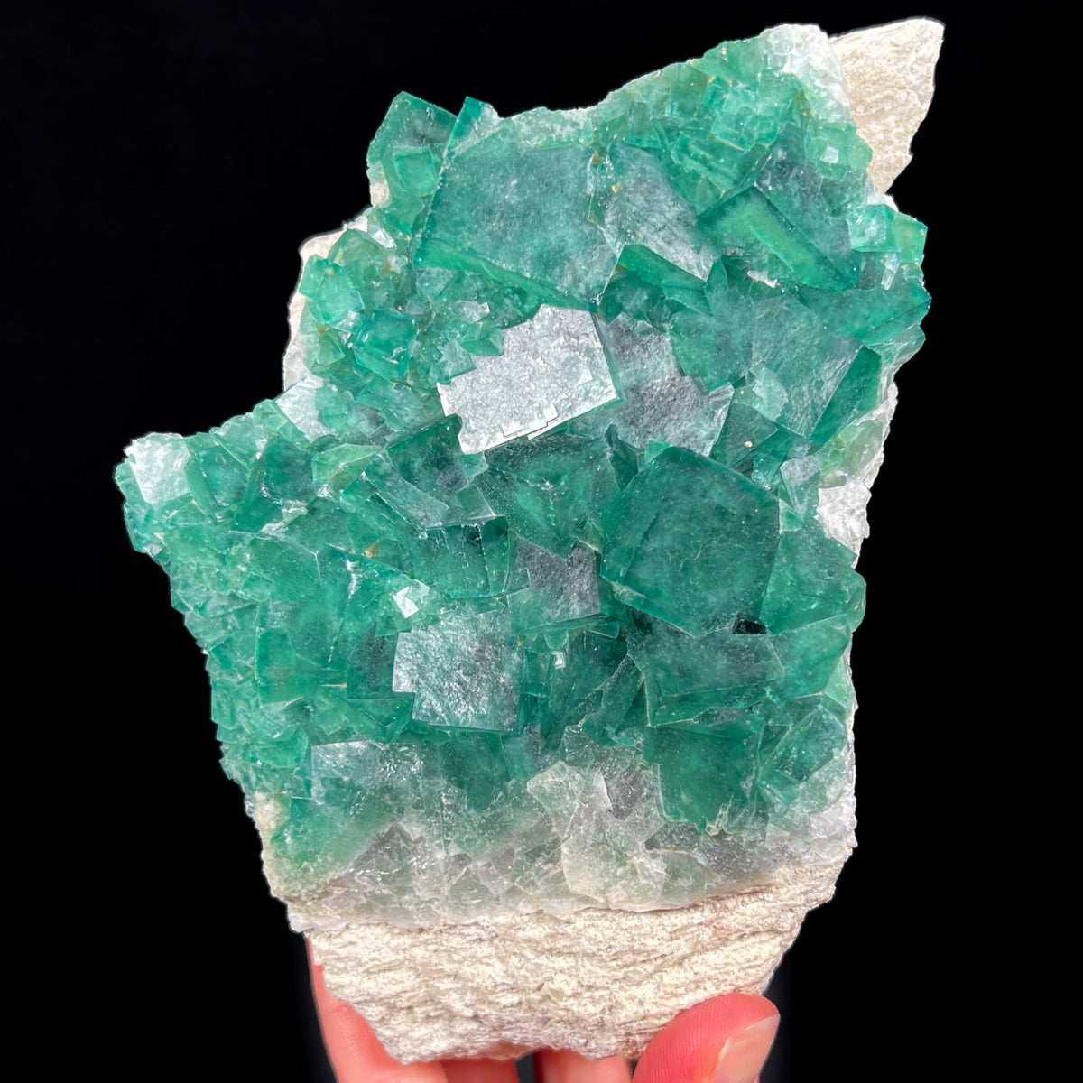 Large Green Fluorite Crystals