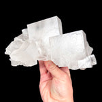 White Cubic Crystals of Halite