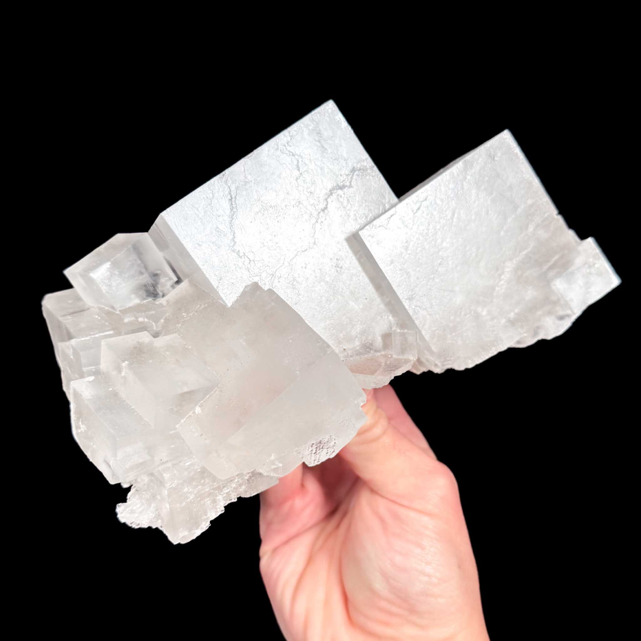 Large Halite mineral specimen from Morocco