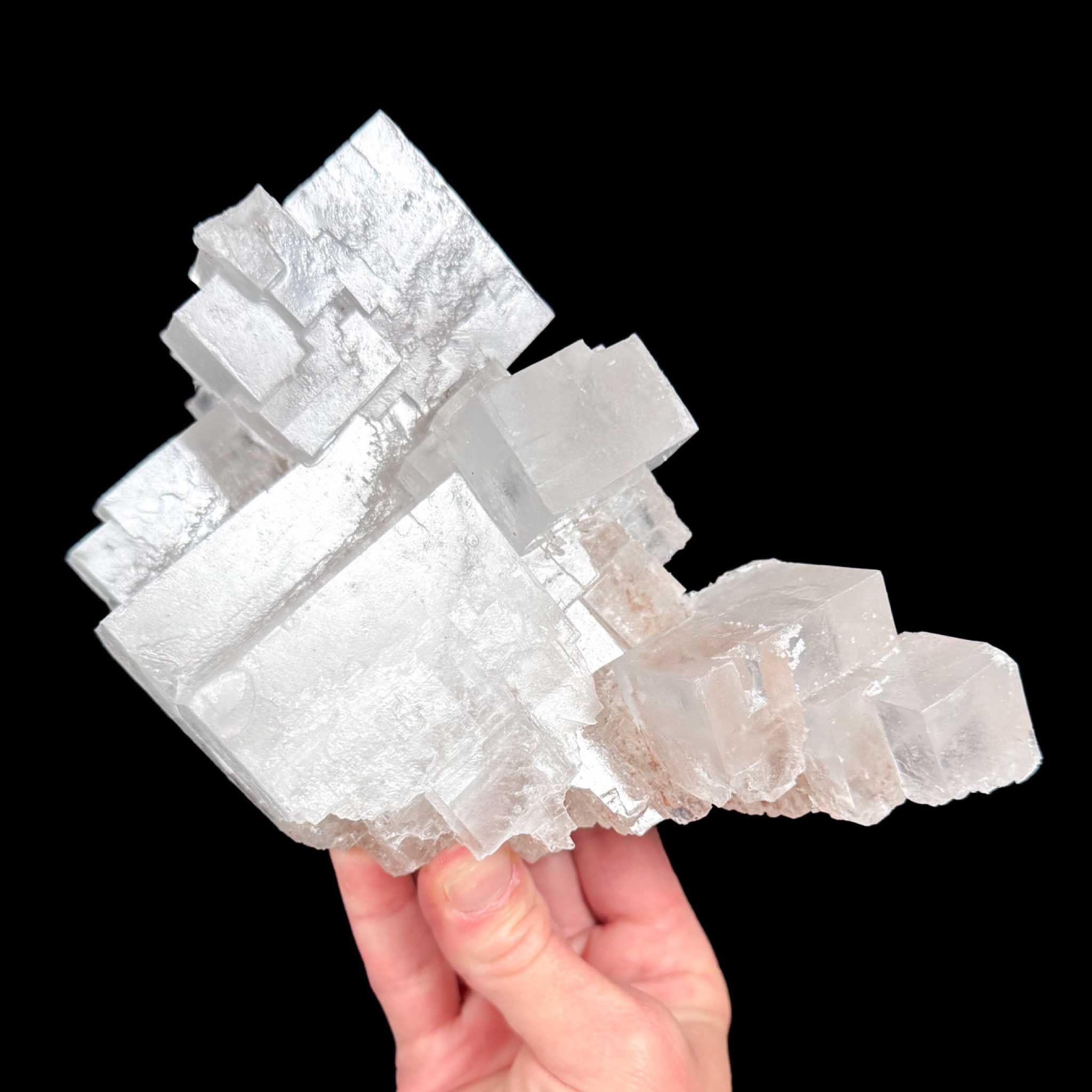 Cubic Halite mineral specimen from Morocco