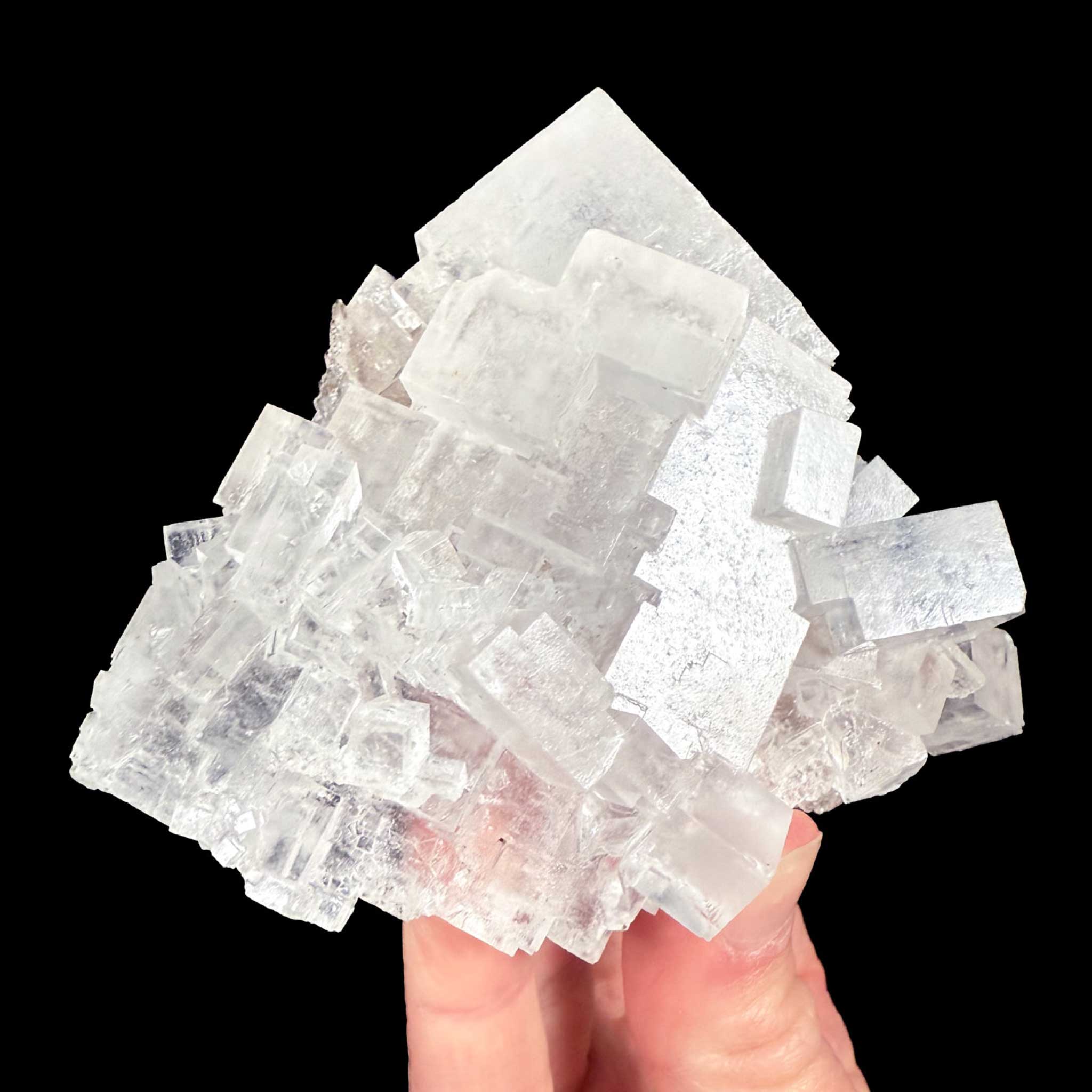 Halite crystal cubes from Morocco