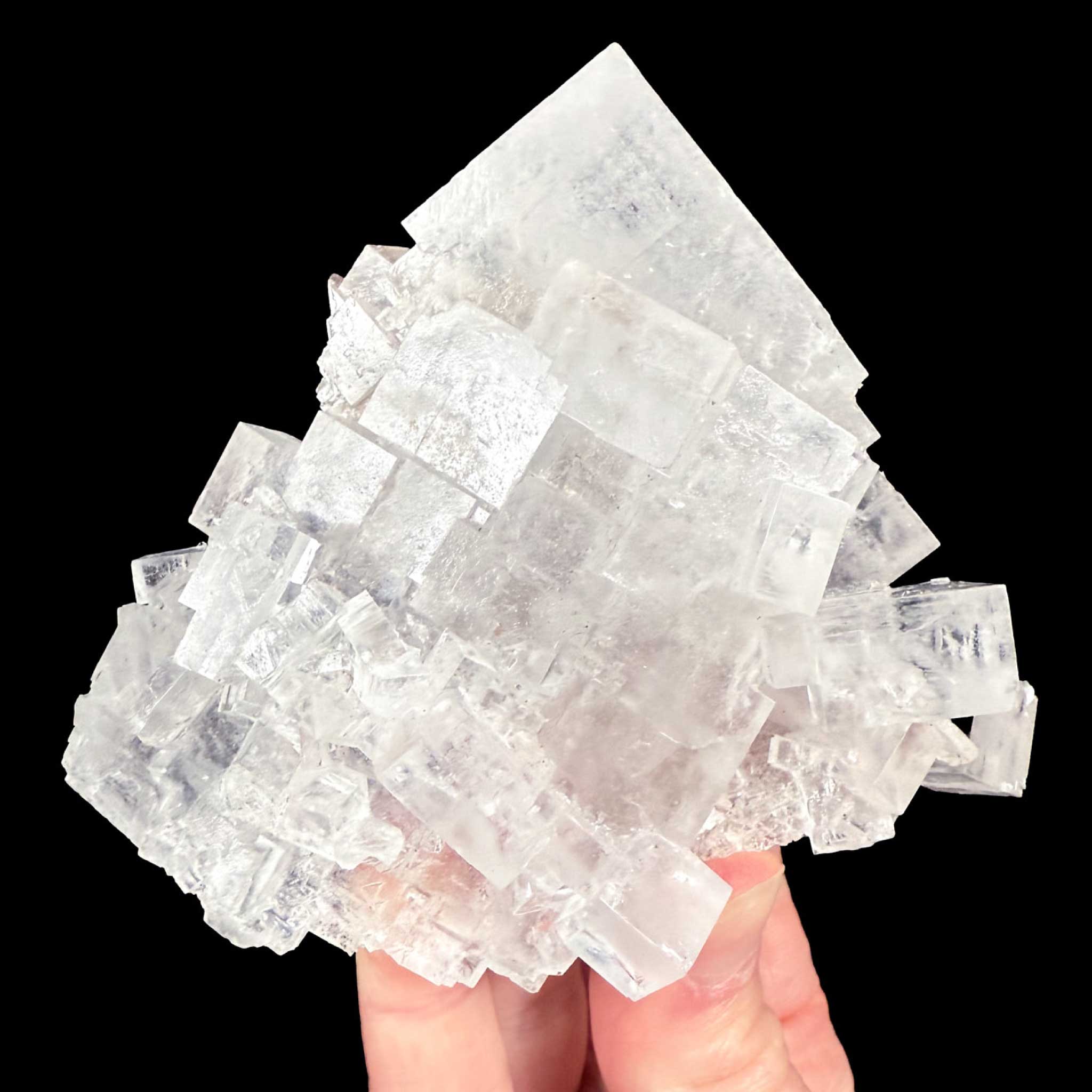 Halite crystal specimen from Morocco