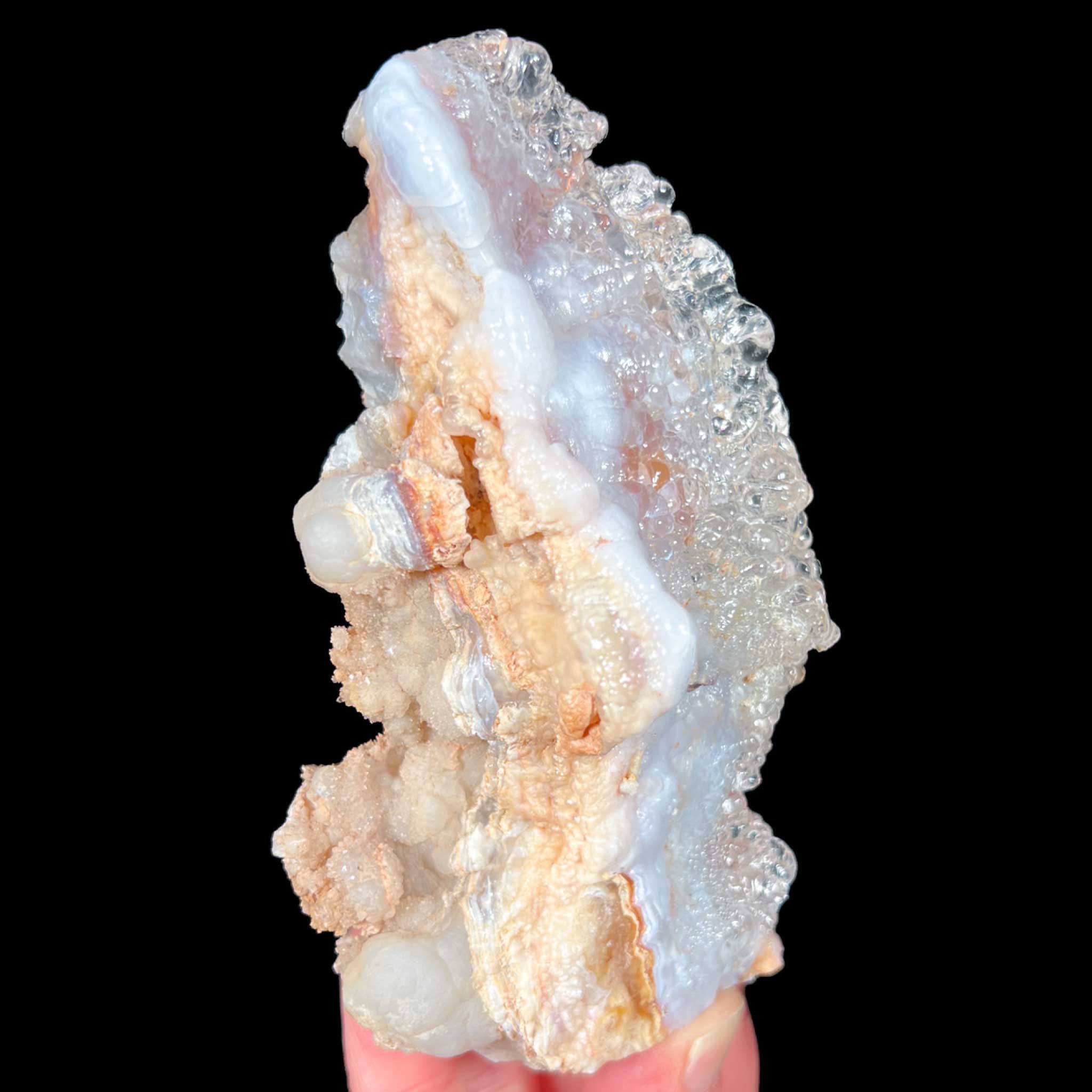 Hyalite Opal mineral specimen from Mexico