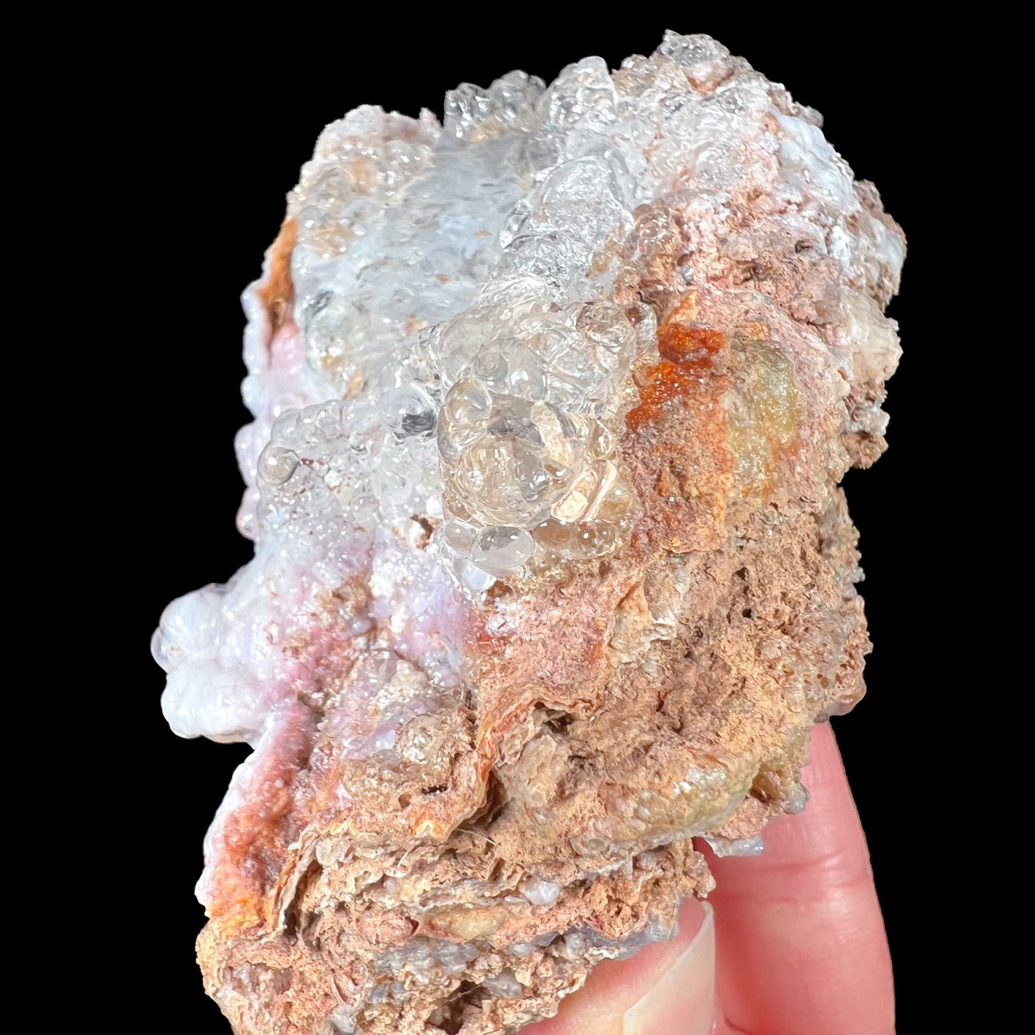 Close up of Hyalite Opal from Mexico