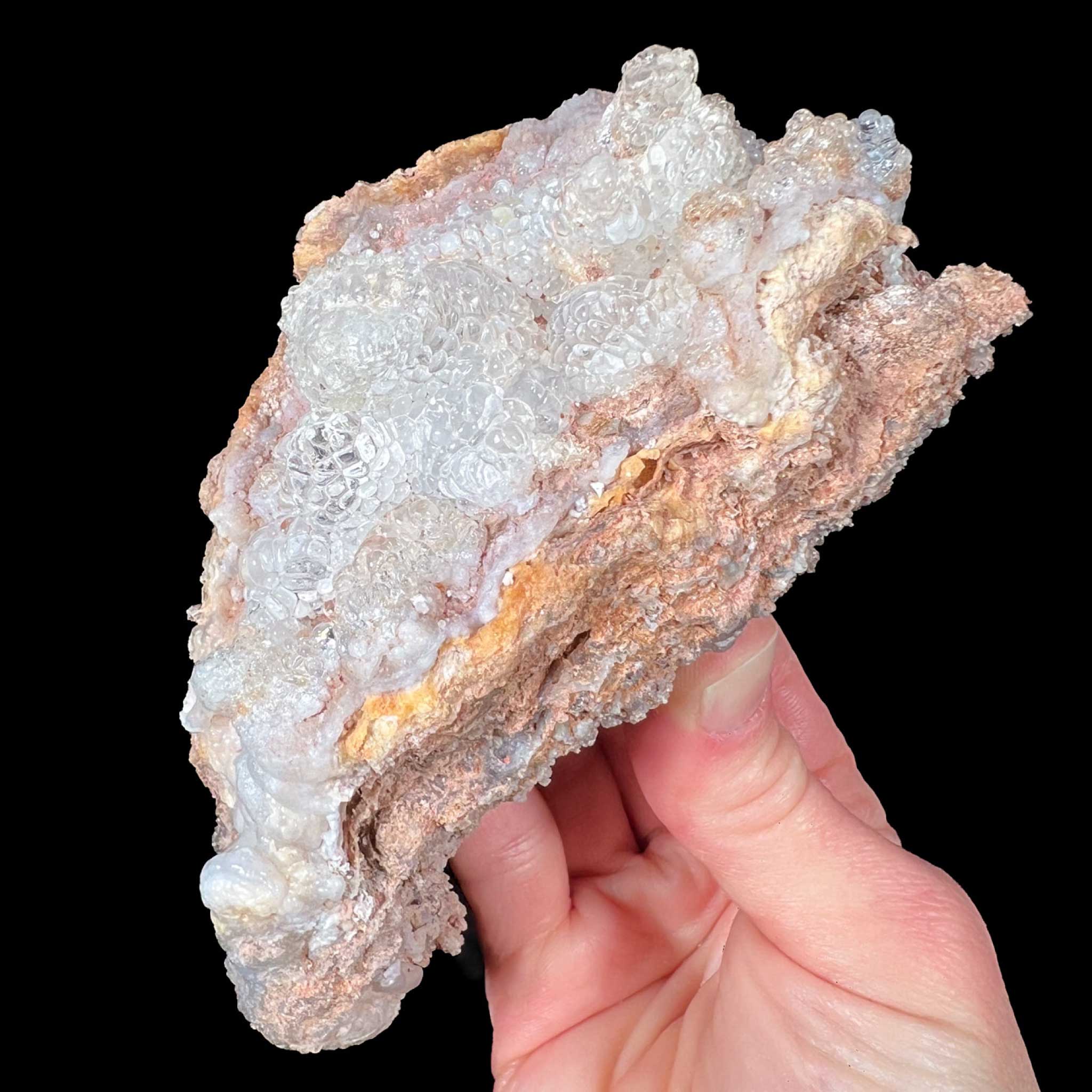 Clear Hyalite Opal Mineral Specimen from Mexico