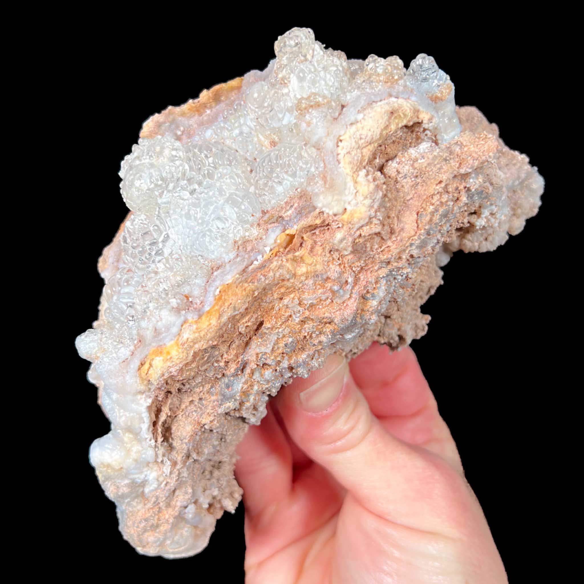 Hyalite Opal crystal specimen