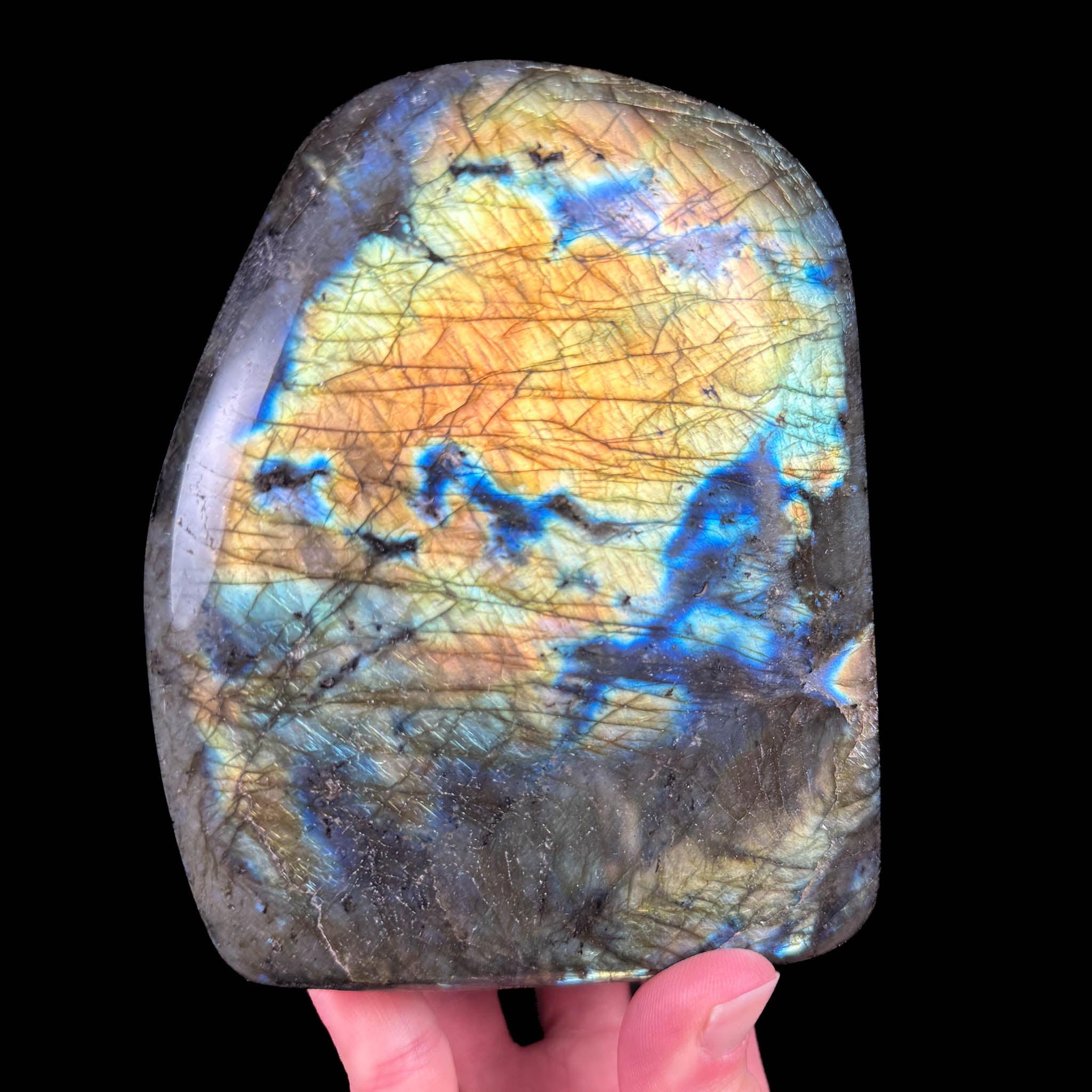 Polished Labradorite stone from Madagascar