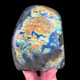 Gold and blue flash Labradorite from Madagascar