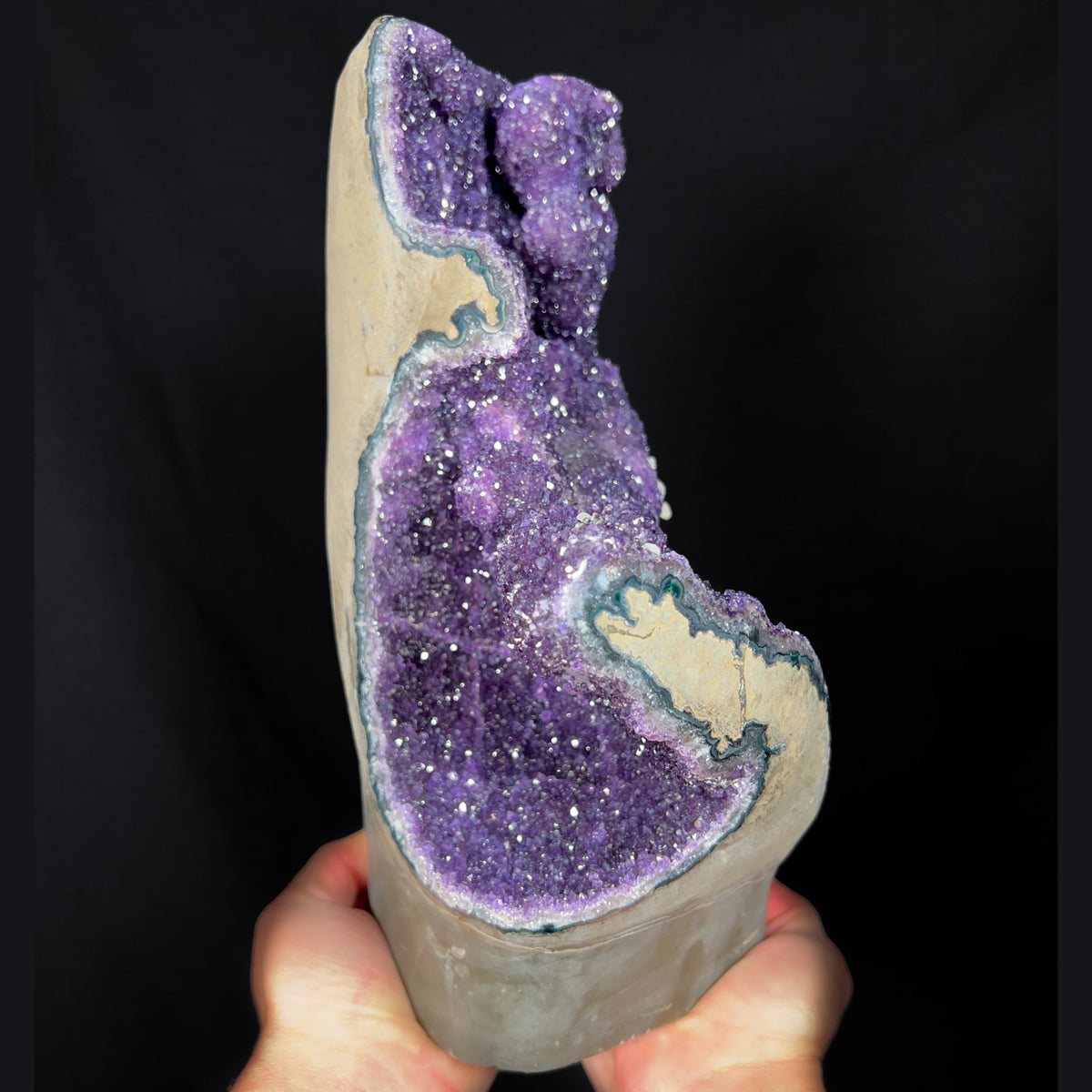 Large Amethyst Geode from Brazil (Side View)