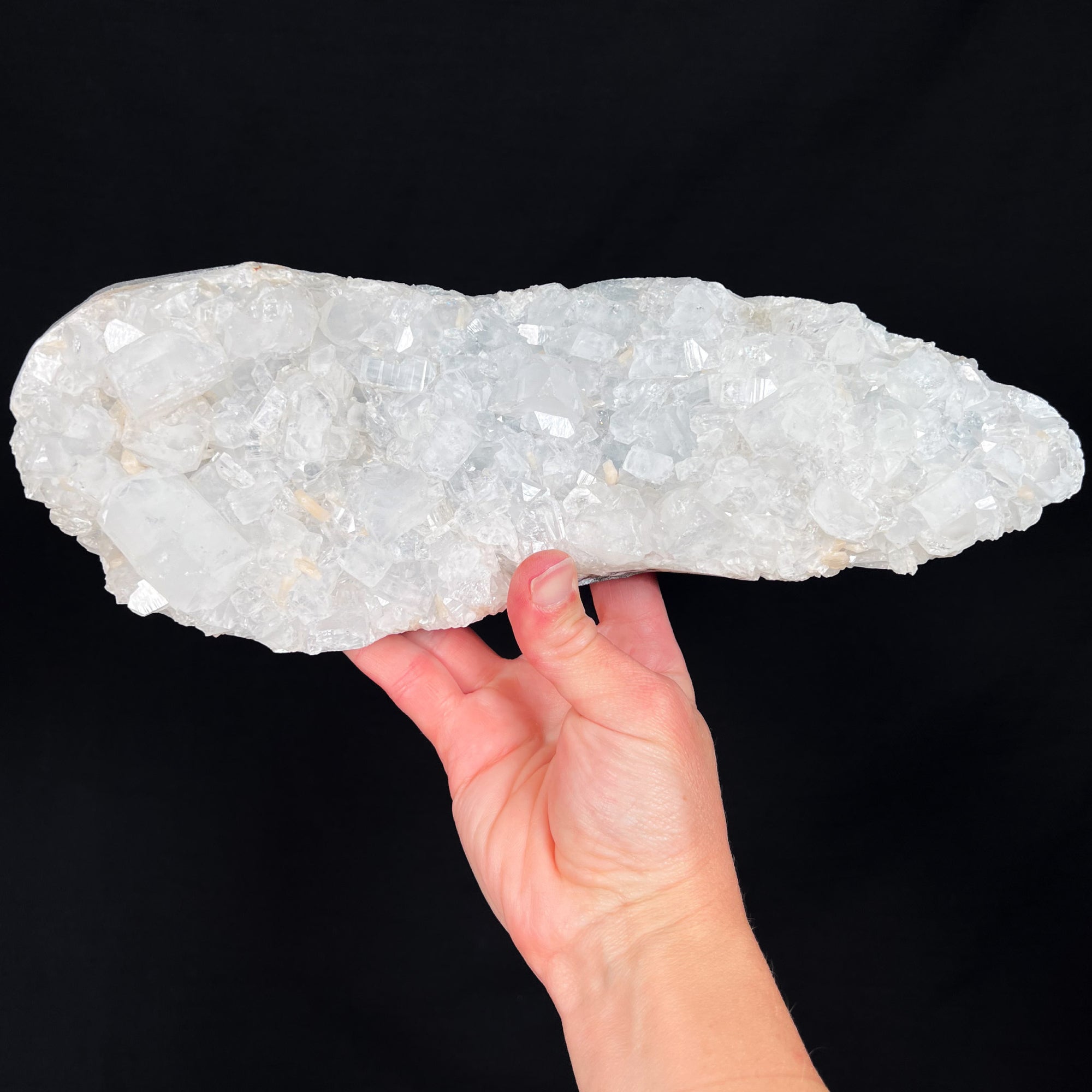 Large Apophyllite Geode with Stilbite Crystals