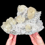 Large Calcite and Drusy Quartz Mineral Specimen